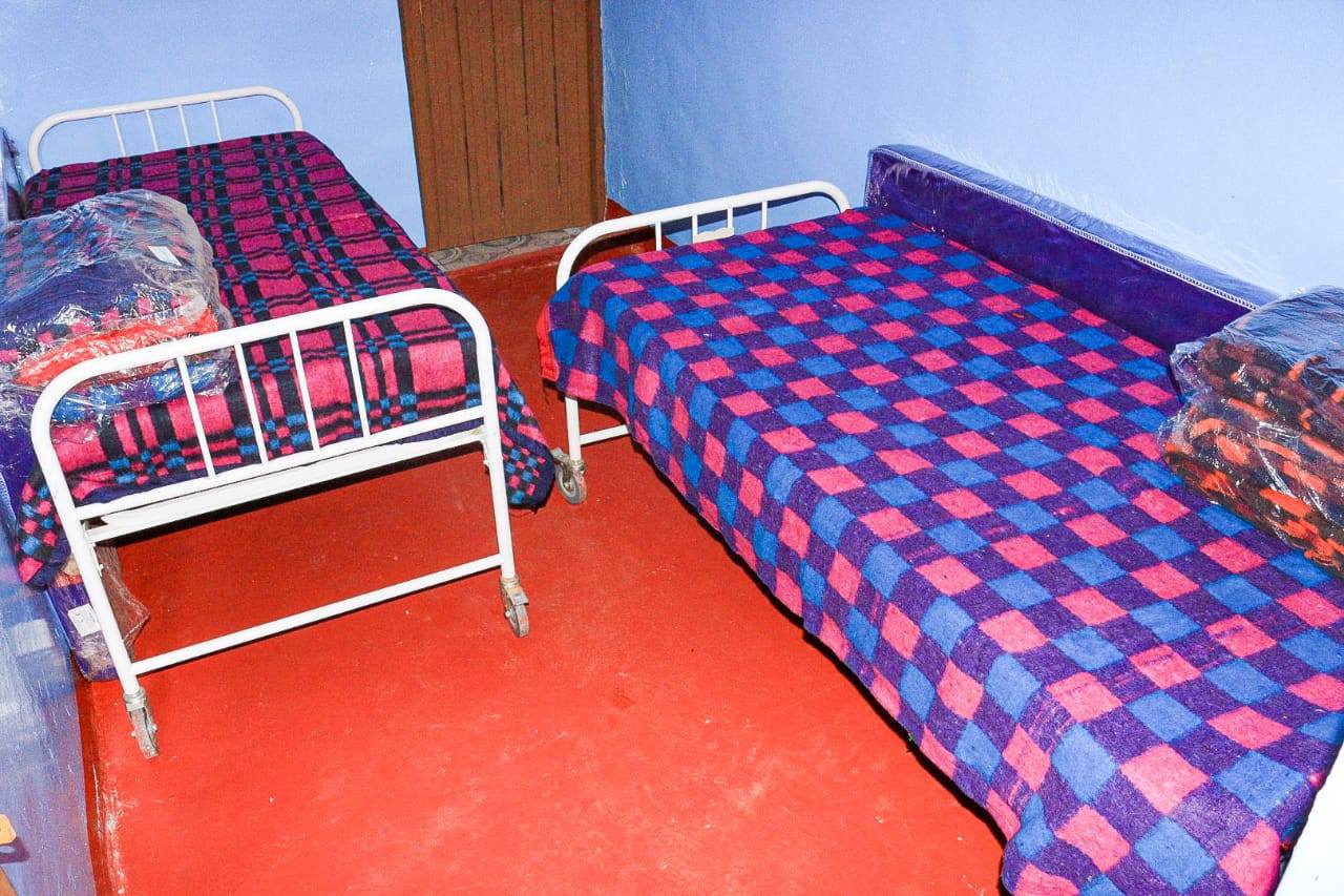 Section of the beds at the holding centre at the Bomet Police Station to serve the children who have been exploited. PHOTO/Courtesy