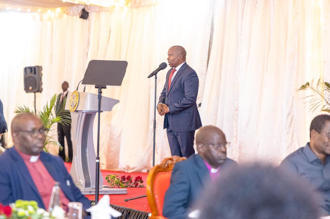 Deputy President Kithure Kindiki who was among the guest during the event to welcome the new year.