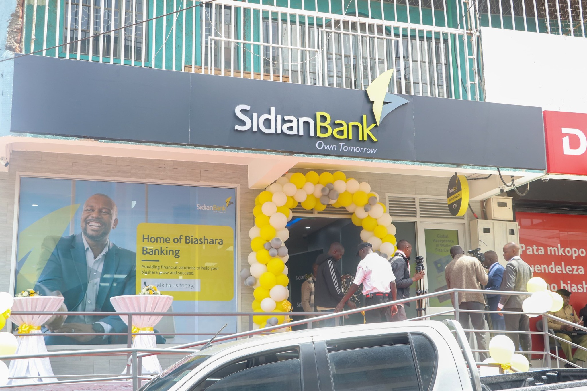 Newly opened Sidian Bank Bomet branch.