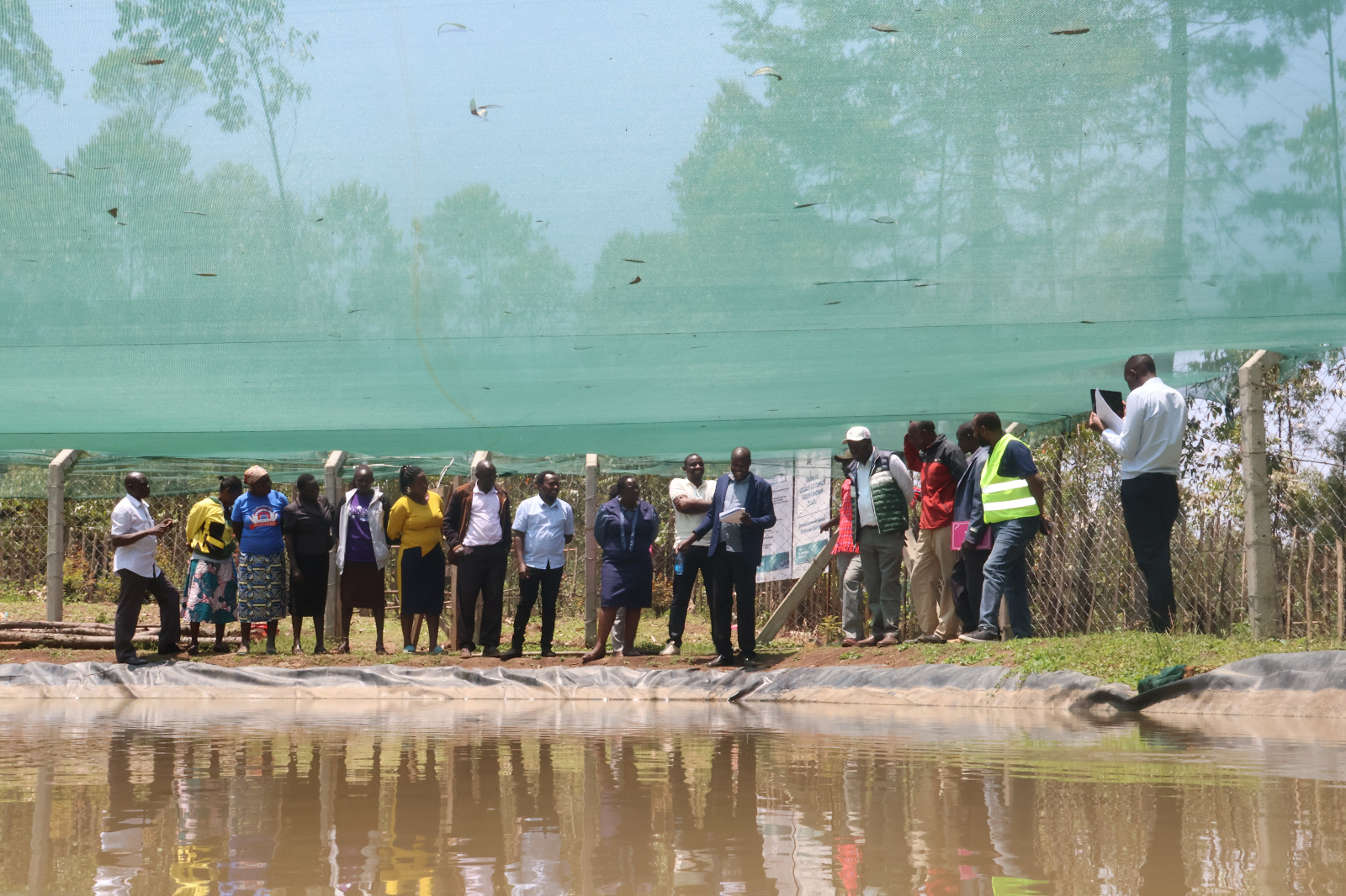Bomet County Assembly Public Accounts Committee visit to Emmaus CBO Fishpond in Chemagel ward in an oversight tour. Photo/ Kipyegon Chirchir